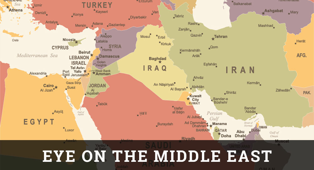 Map of the Middle East.