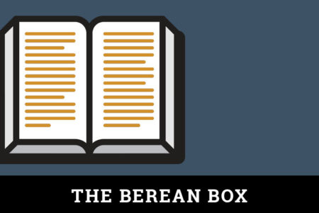 Icon of an open Bible. The Berean Box.