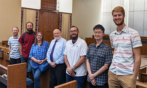 Rabbi Gabbai (center) and the Encounter team