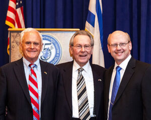 Left to right: FOI Executive Directors Bill Sutter, Elwood McQuaid, and Jim Showers