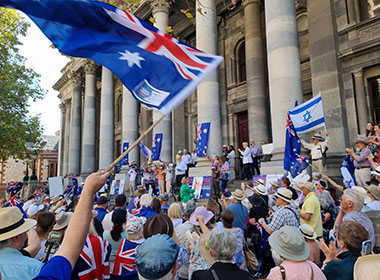 Adelaide’s rally against antisemitism