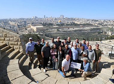 FOI ministry leaders group overlooking Jerusalem